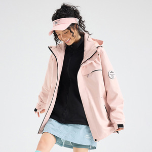 Women's 3 In 1 Down Lined Windbreaker Jacket Full Sleeve Windproof Autumn Winter Warm Parka Workwear - Product Image 2