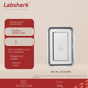 Piring Kultur Jaringan Persegi Berlapis Baja Tahan Karat Labshark, Anti Karat, Tebal, Alat Eksperimen Buatan Cina - Product Image 6