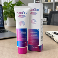 Vente en gros de dentifrice blanchissant spécialisé 100g, OEM & ODM, triple éclaircissement, nettoyage en profondeur, gel anti-taches