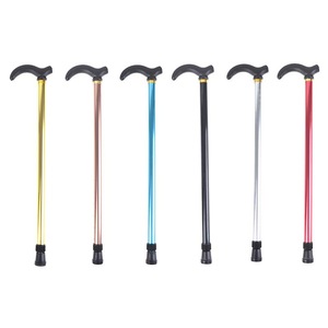 Bâton de marche télescopique Yuesheng, deux sections, en alliage d'aluminium léger, antidérapant, pour la randonnée en plein air, aide pour les personnes âgées - Product Image 1