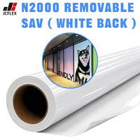 Vente en gros Impression numérique Rouleaux de vinyle imprimable en vinyle PVC auto-adhésif blanc éco-solvant