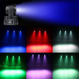 ABD/AB Yerel Deposu 7x12W RGBW 4'ü 1 Arada LED Hareketli Kafa Wash Işığı DMX512 Ses Aktifli DJ Sahne Aydınlatması Disko Düğün İçin - Product Image 5