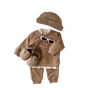 2 Stuks Zoete Stijl Lente Herfst Peuter Kleding Voor Baby Jongen En Meisje Kinderen Trainingspak Pak Voor Kinderen - Product Image 1