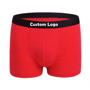 Calzoncillos bóxer y slips personalizados de fábrica para hombre con logotipo personalizado en la cintura, estampado sin costuras, tejido clásico, cómodo, de algodón y spandex. - Product Image 4