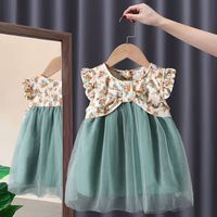 Nouvelle Robe d'Été Sans Manches pour Filles, Robe à Bretelles pour Bébé, Vêtements de Mode pour Bébé