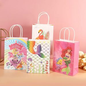 Custom Printed Your Own Logo White Brown Kraft Gift <b>Craft</b> Shopping Paper <b>Bag</b> With Handles - Product Image 5