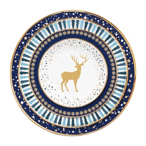 Service de table en céramique de haute qualité, assiettes de <span class=keywords><strong>noël</strong></span> en porcelaine <span class=keywords><strong>décoration</strong></span> - Product Image 1