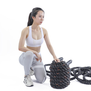 Cuerdas de batalla resistentes para gimnasio en casa 120kg Resistencia HIIT de cuerpo completo, <span class=keywords><strong>CrossFit</strong></span> y entrenamiento funcional Tug of War y Core Building - Product Image 2