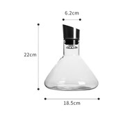 Verseur de vin à bulle intégré en verre cristal soufflé à la main Décanteur de vin rouge de montagne unique avec aérateur
