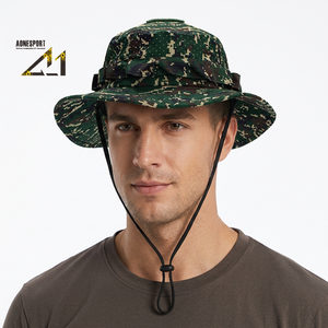Chapeau Bob en Coton Camouflage Personnalisé Respirant pour Activités de Plein Air, Chapeau de Soleil Réglable pour la Chasse, la Randonnée, le Camping et l'Équitation - Product Image 6
