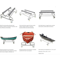 Chariot de transport pour bateau, jet ski, remorque pour embarcation, support pour jet ski, chariot de rangement pour embarcation, nouvelle condition, plateformes réglables pour bateau