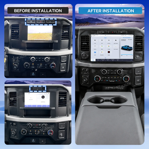 Autoradio Android avec écran tactile de 12,7 pouces, compatible avec Ford F250 Raptor 2020-2026, navigation GPS, lecteur multimédia, Carplay - Product Image 2