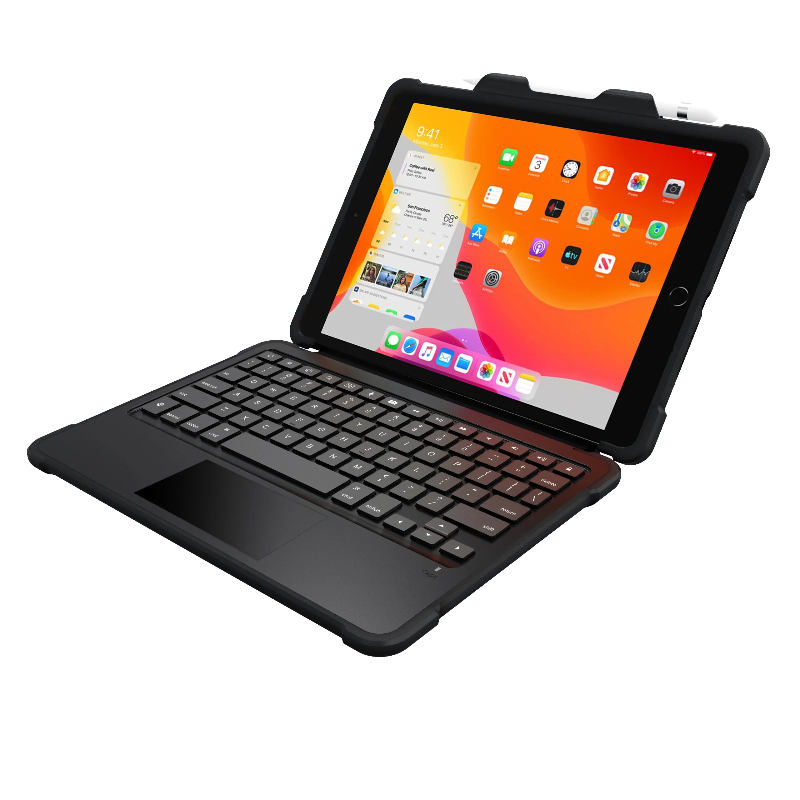 Teclado de tableta hecho en fábrica Folio Touch para teclado Apple inalámbrico 10,2 10,5 con funda para teclado de tableta