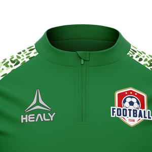 Verde Slim Fit manga larga Active Wear hombres chaqueta deportiva de alta calidad Logo - Product Image 3