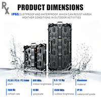 Solution clé en main RX : Mur vidéo LED 4K étanche IP65, HDR10+, lisible en plein soleil, 800-4500 cd, pour événements scéniques