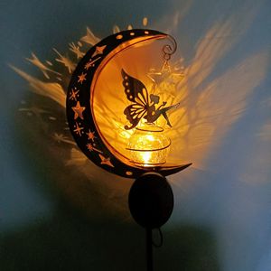 Lampe murale solaire LED Fée de la Lune, décoration de jardin extérieure, résistante à l'eau, garantie 2 ans - Product Image 1