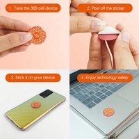2pcs 2000cc EMF Quantum Science Shield Stickers Personnalisés 26mm pour Téléphones Mobiles Ordinateurs Portables Ordinateurs Fourniture de Santé