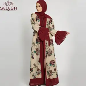 Latest Fashion Evening Muslim Dresses Dubai Loose Islamic Accessories Abaya Dress
