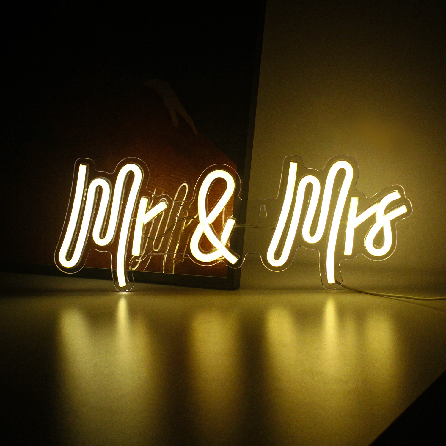 Неоновая вывеска Ineonlife на заказ, свадебный бар, клуб Mr и Mrs, теплый белый для девочек, подарок для квартиры, спальни, юбилея, домашний декор для стен