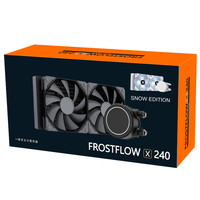 Refroidisseur d'eau AIO CPU avec ventilateur de refroidissement 240 radiateur pour Intel 115X/2066,AMD TR4 blanc LED PC DIY Cabinet frost flow X 240 neige