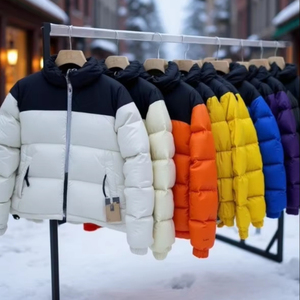 Chaquetas Acolchadas Impermeables de Invierno de Alta Calidad con Capucha y Cremallera para Hombre, <span class=keywords><strong>Ropa</strong></span> de Exterior, Venta al por Mayor, Diseño de Lujo de <span class=keywords><strong>Marca</strong></span> Reconocida - Product Image 1