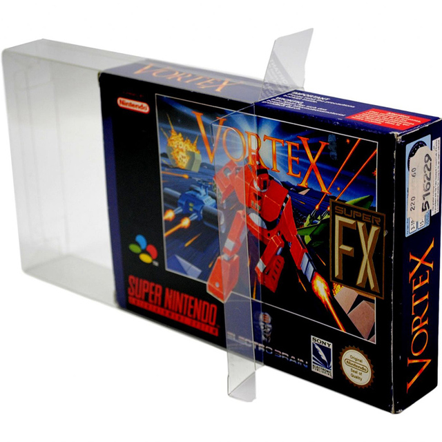 Clear Hard Transparent PET Plastic Box for Classic Retro Video Cartridge Game Protector Case Display Storage Cartons