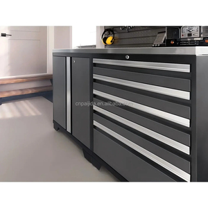 Garage Tool Cabinets Mobile Heavy Duty Workshop Storage <strong>Metal</strong> <strong>WorkBench</strong> OEM Tool Trolley Workstation Combination Tool Cabinets - Product Image 3