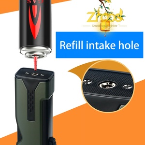 Obor tiup Gas butana Mini tahan angin pemantik cerutu api biru untuk dapur BBQ untuk penggunaan rokok untuk hadiah - Product Image 2