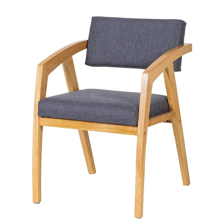 Sedia per il tempo libero della conferenza della reception del tessuto della sedia di accento di legno di progettazione nordica