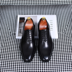Nouvelles Chaussures Oxford en Cuir Véritable Italien pour Hommes, Style Formel, à Lacets, Confortables, pour le Bureau, la Carrière et les Mariages - Product Image 3