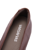 Naturalizer Maxwell – Ballerines plates à enfiler pour femme, en cuir véritable, bleu nuit, confortables, largeur 7, idéales pour l'été