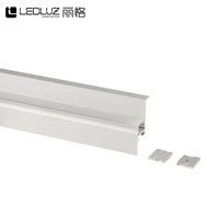 Canal LED encastré sans cadre pour éclairage linéaire architectural et périmétrique commercial