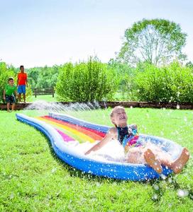 Glissière d'eau gonflable d'arroseur d'arc-en-ciel de PVC en gros d'usine pour le plaisir d'été des enfants d'utilisation extérieure de maison et d'école - Product Image 6