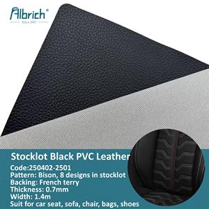 Pelle Sintetica PVC Bison 0,7mm per Interni Auto, Divani e Borse, Ecologica, Impermeabile, Anti-Pilling, Tessuto 250402-2501 - Product Image 1