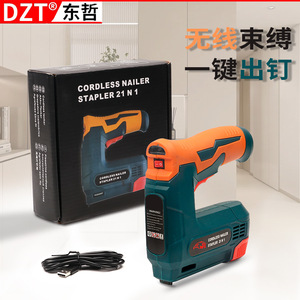 เครื่องยิงตะปูไร้สาย Dzt 2 in 1 ใช้แบตเตอรี่ลิเธียมแบบชาร์จได้ สำหรับใช้ในบ้าน - Product Image 4