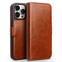 Étui portefeuille magnétique en cuir pour cartes Minibook pour iPhone 17 Air 14 13 15 Pro Max 16 Plus – Housse de protection pour téléphone portable