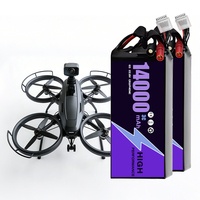 Batterie Lithium Polymère NMC Semi-Solide Liansi 6S 22.2V 3C 14000mAh de Haute Qualité, 1000 Cycles, -20~65°C, pour Grands Drones