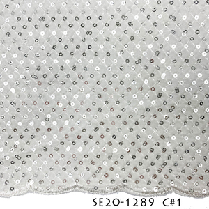 Nhung Sequin Nigeria Trung Đông Dubai Màu Ren Vải Biên Giới Sò Điệp Buổi Tối Kỳ Nghỉ <span class=keywords><strong>Saree</strong></span> Dress Sequin Ren Dệt Kim Vải - Product Image 3