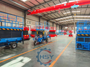 Gunting pengangkat roda tiga listrik, 14m 500kg gunting angkat udara hidrolik Platform kerja roda tiga - Product Image 6