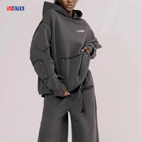 Ensemble de survêtement pour femmes avec impression personnalisée, de haute qualité, 2 pièces, pantalon de survêtement et sweat-shirt, design tendance, ensemble de jogging pour femmes