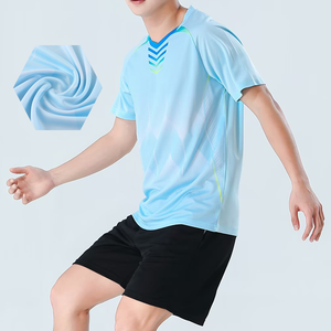 Maillot de football d'été à séchage rapide pour hommes et femmes ensemble de combinaison de football de compétition vêtements de football de sport pour adultes - Product Image 5