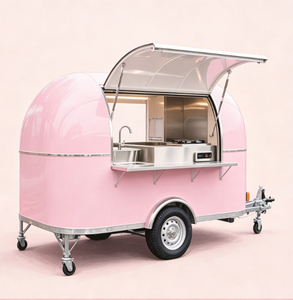 <span class=keywords><strong>Caravana</strong></span> de Comida Móvil, Camión de Comida Plegable y Expandible, Remolque Motorizado de Acero Inoxidable para Aperitivos, Helados, Bodas y Fiestas - Product Image 2