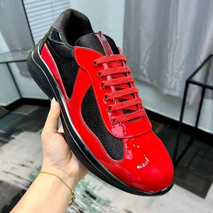 Chaussures de course décontractées de luxe personnalisées pour hommes, baskets de créateur en cuir véritable respirant à bout rond - Product Image 4