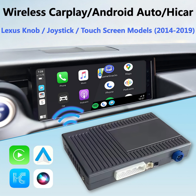 Wireless CarPlay Android Auto Hicar Decoder Module for Lexus 2014-2019 Knob / Joystick / Touch Screen Models
