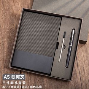 Customizable Red Pu Leather Notebook Thermos Cup Gift Wholesale Promotional Luxury Business Pen Water Bottle Journal Set - Product Image 3