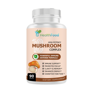Cápsulas de Complejo de Hongos en Oferta, con Extracto de Hongo Reishi, Energía Natural, Mejora del Estado de Ánimo, Cápsulas para Mejorar la Función Cognitiva - Product Image 1