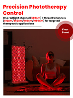 Panneau de luminothérapie rouge sur pied 1080W, garantie 5 ans, corps entier, 7 longueurs d'onde, LED de qualité médicale haute puissance, soulagement de la douleur, usage clinique