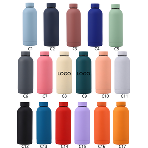 Bouteille d'eau en acier inoxydable de 17 oz avec logo personnalisé imprimé, fournie par l'usine - Product Image 2