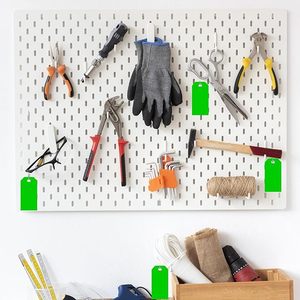 2x4 inch 10mil Vàng nhựa vận chuyển thẻ có thể tái chế nhiệm vụ nặng nề treo thẻ chuỗi không thấm nước ghi nhãn thẻ tăng cường Quà Tặng - Product Image 5