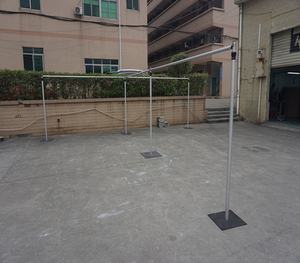 Kit de Telón de Fondo Divisor de Espacios, Ajustable de 3 a 23 pies de Altura, Portátil, con Tubos y Cortinas para Bodas y Eventos - Product Image 6